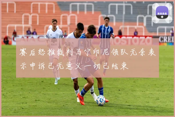 赛后怒推裁判马宁印尼领队无奈表示申诉已无意义一切已结束